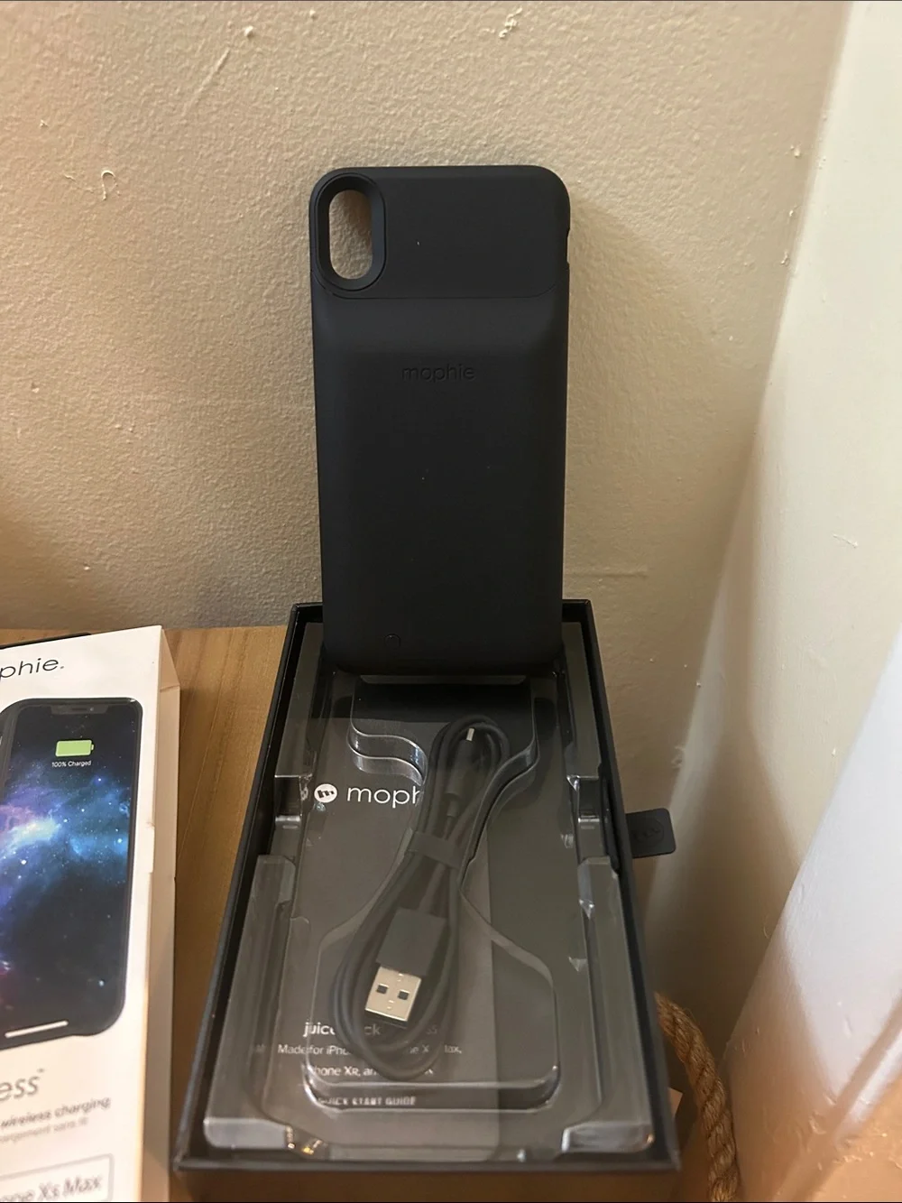 mophie Black Juice Pack Access Battery Case for iPhone Xs Max